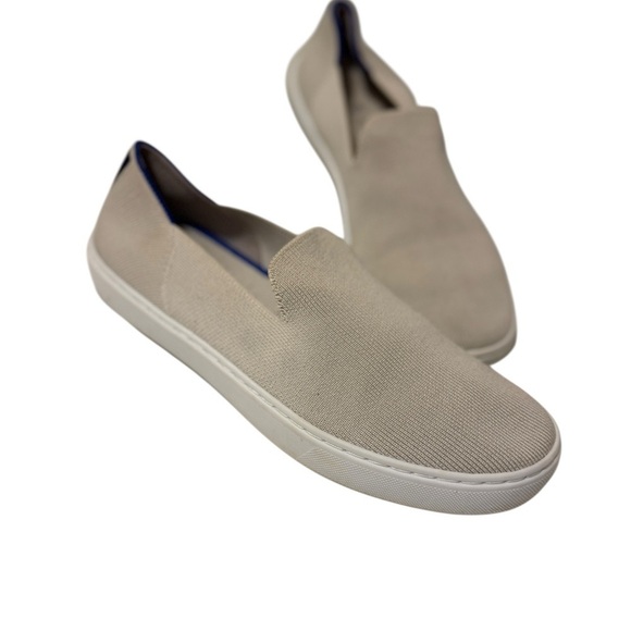 ROTHY\'S Tan Slip-On Shoes cream color in great conditions very clean. main image 6